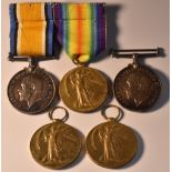 Medals, WW1, Local Interest, pair, British War, 1914-1918 and Allied Victory medals,