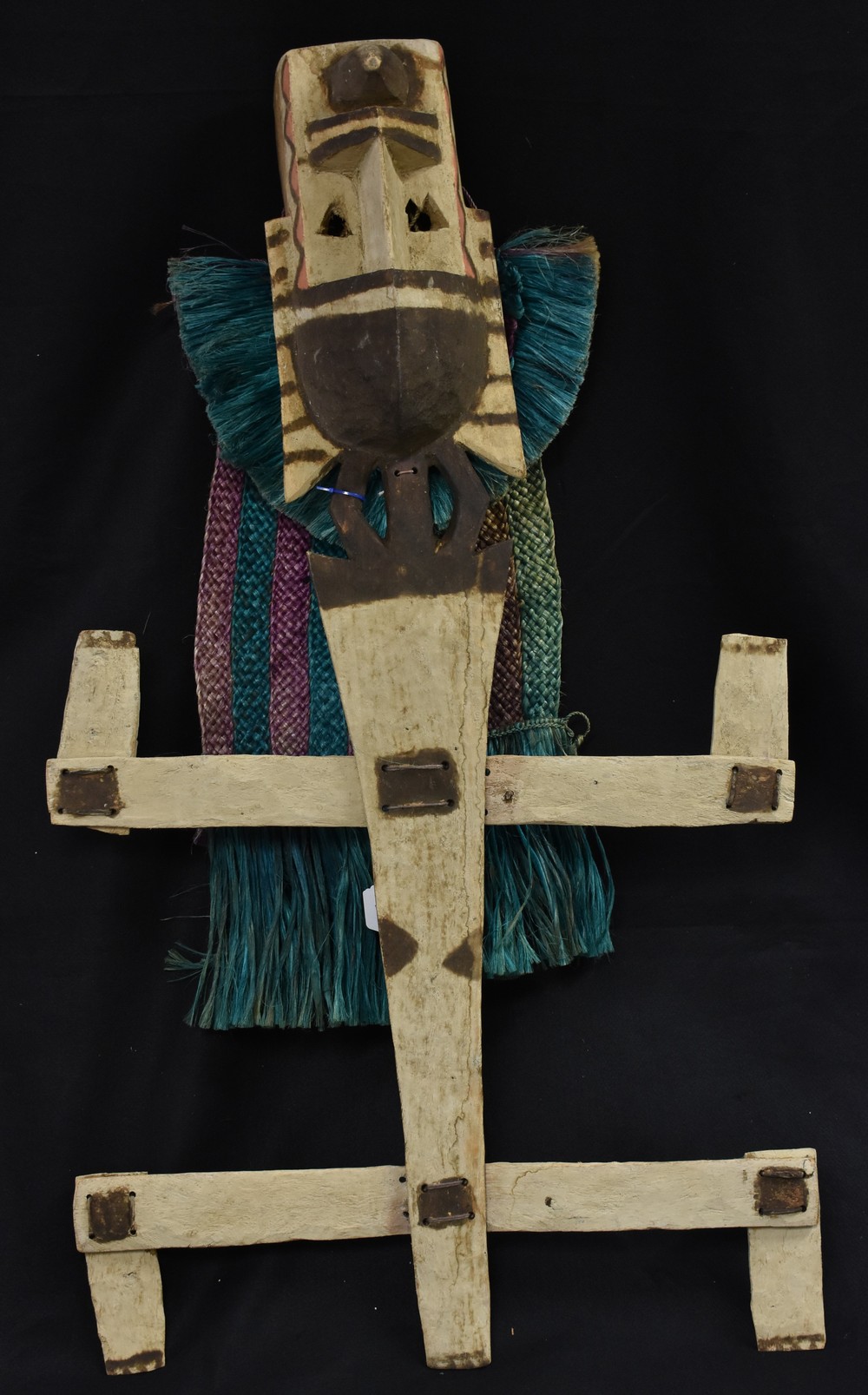 Tribal Art - a Dogon kanaga mask, for wear at the dama collective funerary rite,