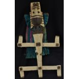 Tribal Art - a Dogon kanaga mask, for wear at the dama collective funerary rite,