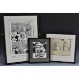 Political Cartoons & Caricatures - J.W.