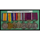 Medals, WW1/WW2, Colonial, Unique and Very Rare All-Name Group of Seven to W.O.