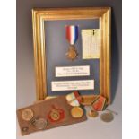 Medals, WW1, 1914-15 Star, the card plaque inscribed Awarded to SPR W. Wragg, 1914-1918 War [...