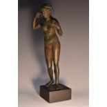 A Museum-type verdigris patinated composition, of Aphrodite, after the Ancient Greek,