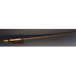 A Victorian gilt metal and ivory mounted lady's riding crop, by Zair, London,