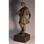 A Museum-type verdigris patinated composition study, of Apollo, after the Ancient Roman,