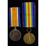 Medals, WW1, pair, Lieutenant Robert William Mallett, 3rd Co.