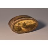 A Victorian EPNS Named-View oval snuff box and cover, The Common, Tunbridge Wells, [Kent],