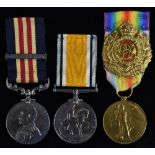 Medals, WW1, Double 'Immediate Gallantry Awards - Military Medal & Bar, group of three,