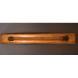 A 19th century boxwood Captain Field's Improved patent rolling parallel rule,