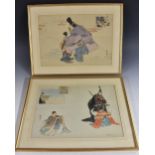 Japanese School (Meiji period), a pair, Instructions in Etiquette and Discipline,
