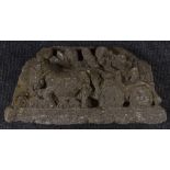 Antiquities - an Indonesian volcanic stone stele,