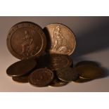 Coins - a George III cartwheel penny,