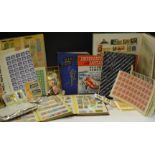 Philately - various stamp albums mainly displaying foreign stamps;