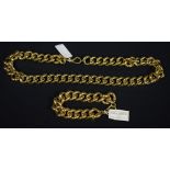 Costume Jewellery - a Nina Ricci gold tone necklace and bracelet set,