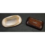 A Victorian Rosewood pocket snuff,