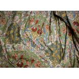 Textiles - a pair of Liberty Art Nouveau design curtains,