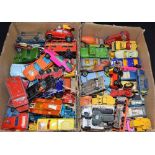 Toys and Juvenalia - Two boxes of Matchbox and Lesney die-cast toys; etc.