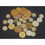 Coins, GB, George V silver 1929 shilling, 1914 (2), 1915 (2), 1918 (2), 1932, 1933 (2) 3d; Victoria,