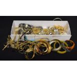 A box of costume jewellery