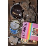 Household Sundries - silver and other thimbles, teddy bear; ceramics, glass, binoculars, etc.