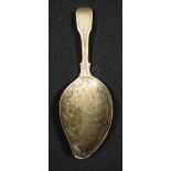 A George III silver baby feeding spoon,