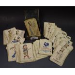 A set of Victorian caricature playing cards and animal cards