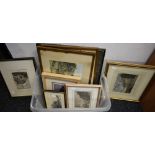 Pictures and Prints - Worksop Manor House, engraving; others, Radford Gate, Brigg, Cresswell Crags,