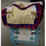 Masonic interest- aprons, sashes,