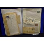 Stamps - USA postal stationery in file