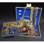 Costume Jewellery - bead necklaces, simulated pearls, brooches, dress rings, earrings,