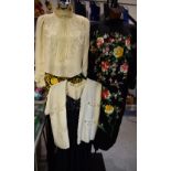 Vintage Costume - a hand embroidered kimono, c.