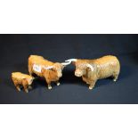 A Beswick Highland bull, designed by Arthur Gredington, 12.5cm high, printed mark, model no.