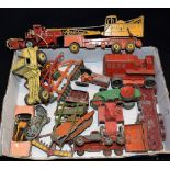 Toys - playworn die-cast model vehicles, Dinky Supertoys,