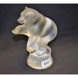 A Lalique circus bear,