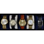 Watches - a Sekonda 1103 gentleman's automatic wristwatch, gilt dial, Arabic numerals, minute track,
