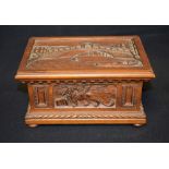 A 19th century Venetian rectangular casket,