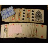 A collection of 19th century playing cards, comprising part sets by Goodall & Son, London,