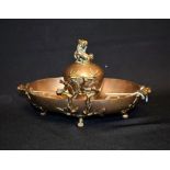 An Aesthetic Movement bronze inkstand, in the Chinese taste,