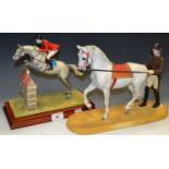 A resin model of a Lippizzaner Horse;