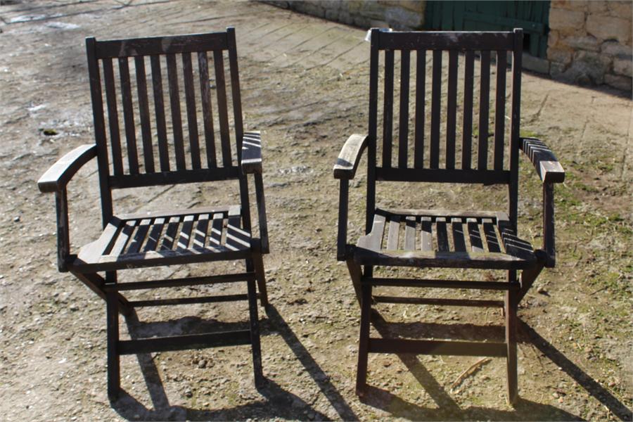 Two folding garden chairs. - Image 2 of 3