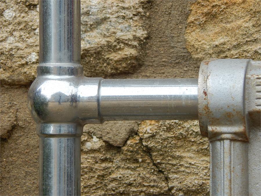 Chrome and Steel Central Heating Towel rail early 20th Century. - Image 3 of 3