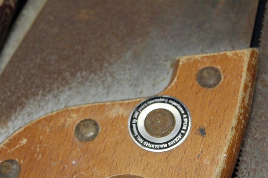 Five vintage saws some spear and jackson - Image 3 of 6