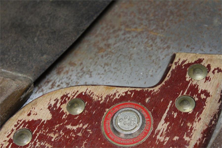 Five vintage saws some spear and jackson - Image 4 of 6