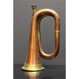 A brass bugle