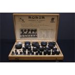 A Robur horologists watchmakers glass setting fitting tool set "Assortment de tasseaux" in wooden