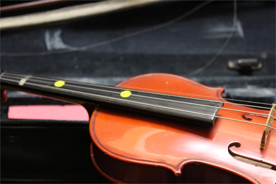 Quarter Violin in case with bow. - Image 2 of 5