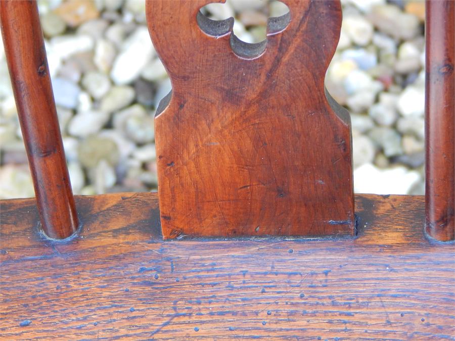 A matching set of four Lincolnshire windsor side chairs , circa 1815 , each signed " WILSON GRANTHAM - Image 12 of 38