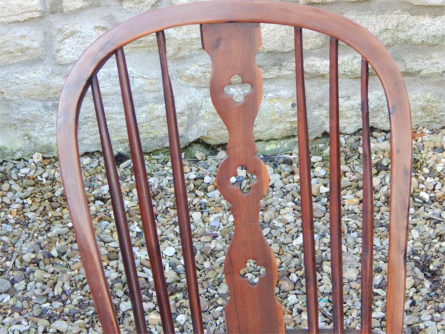 A matching set of four Lincolnshire windsor side chairs , circa 1815 , each signed " WILSON GRANTHAM - Image 24 of 38