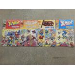 4 Marvel comics "Hero Cap " sets. 1990`s .1st issue inc. Spiderman .