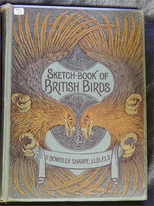 Sketchbook of British Birds (R.Bowdler Sharpe) LL.D, F.L.S with coloured illustrations by A.F & C. - Image 19 of 21